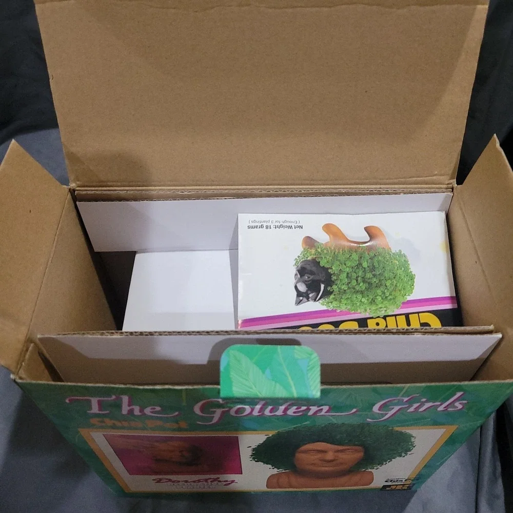 Golden Girls Chia Pet Dorothy Decorative Pottery Planter